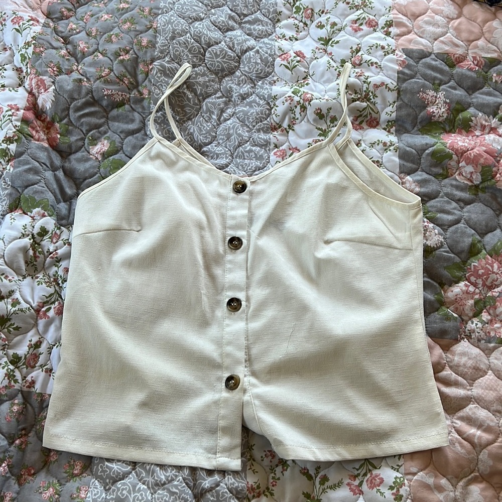 White Blouse Tank